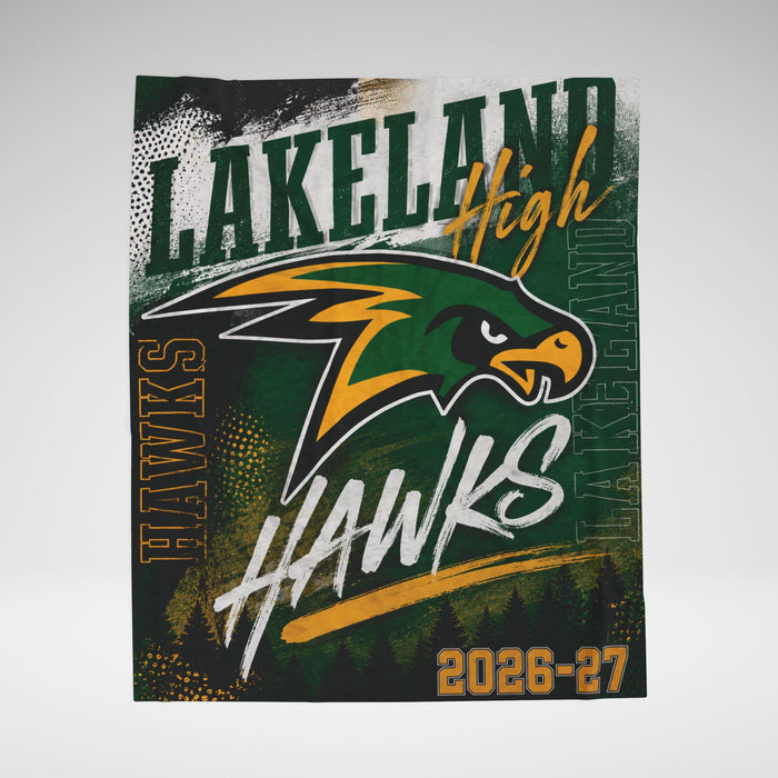 Lakeland High 2026–27 Spirit Blanket | Retro Stadium Edition