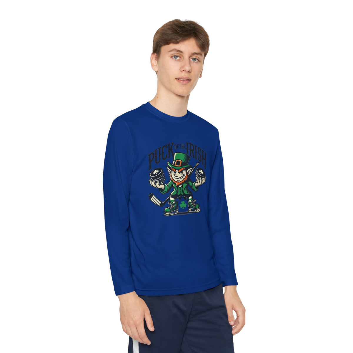 Puck of the Irish Youth Long Sleeve Competitor Tee