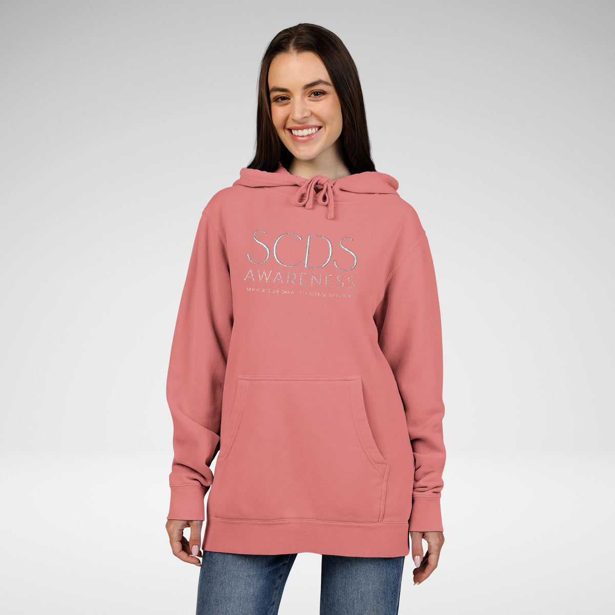 SCDS Awareness Embroidered Pigment-Dyed Hoodie