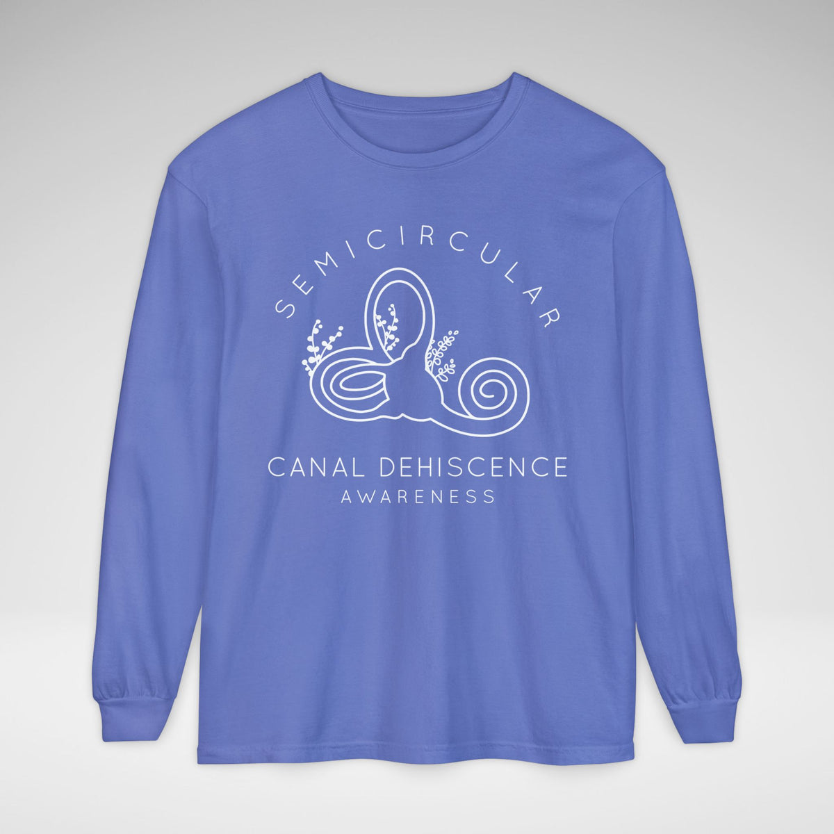 Semicircular Canal Dehiscence Comfort Colors Unisex Garment-dyed Long Sleeve T-Shirt