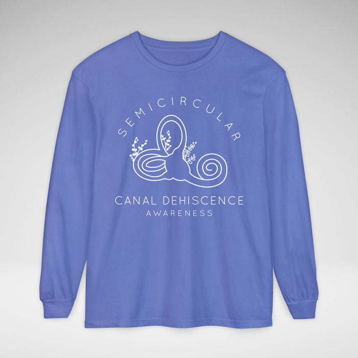 Semicircular Canal Dehiscence Comfort Colors Unisex Garment-dyed Long Sleeve T-Shirt
