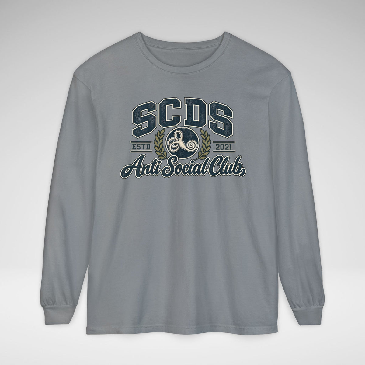 SCDS Anti Social Club Comfort Colors Unisex Garment-dyed Long Sleeve T-Shirt