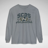 SCDS Anti Social Club Comfort Colors Unisex Garment-dyed Long Sleeve T-Shirt