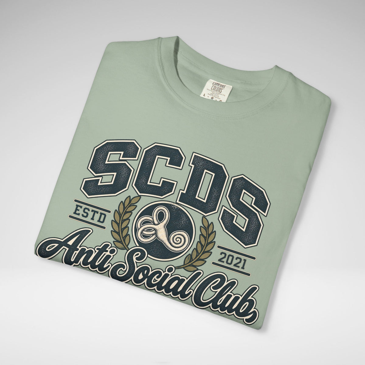 Personalizable SCDS Anti Social ClubComfort Colors Unisex Garment-Dyed T-shirt