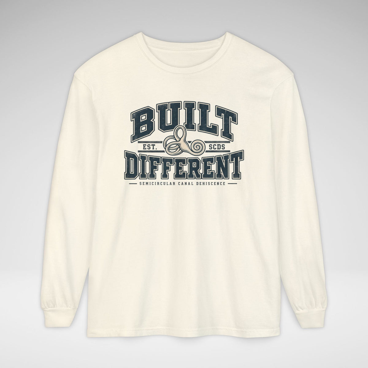 Built Different SCDS Awareness Comfort Colors Unisex Garment-dyed Long Sleeve T-Shirt