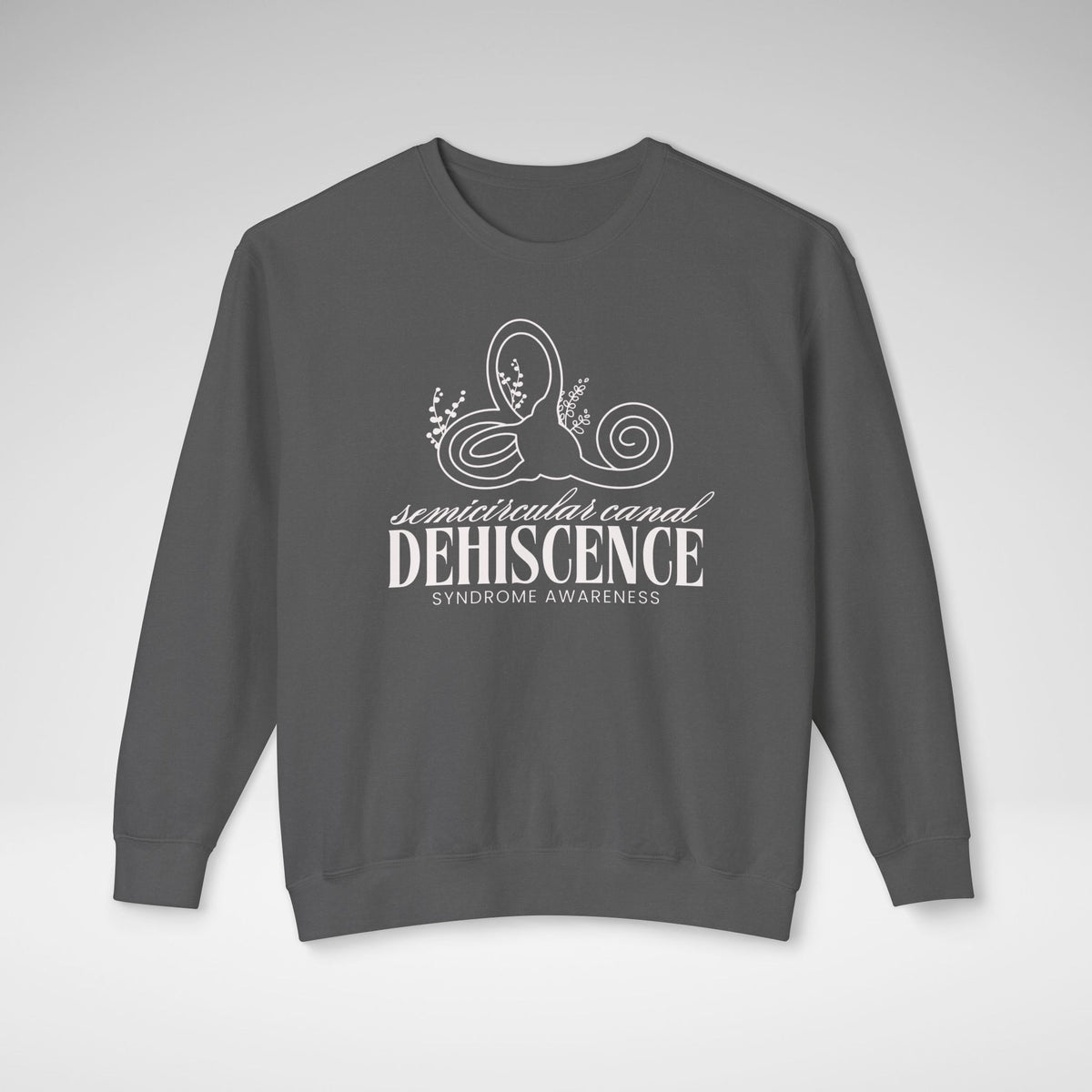 Semicircular Canal Dehiscence Syndrome Awareness Unisex Lightweight Comfort Colors Crewneck Sweatshirt