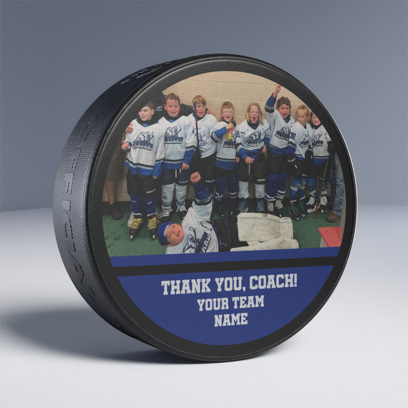 Custom Team Photo Hockey Puck
