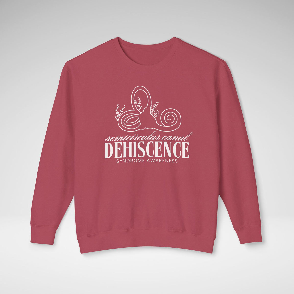 Semicircular Canal Dehiscence Syndrome Awareness Unisex Lightweight Comfort Colors Crewneck Sweatshirt
