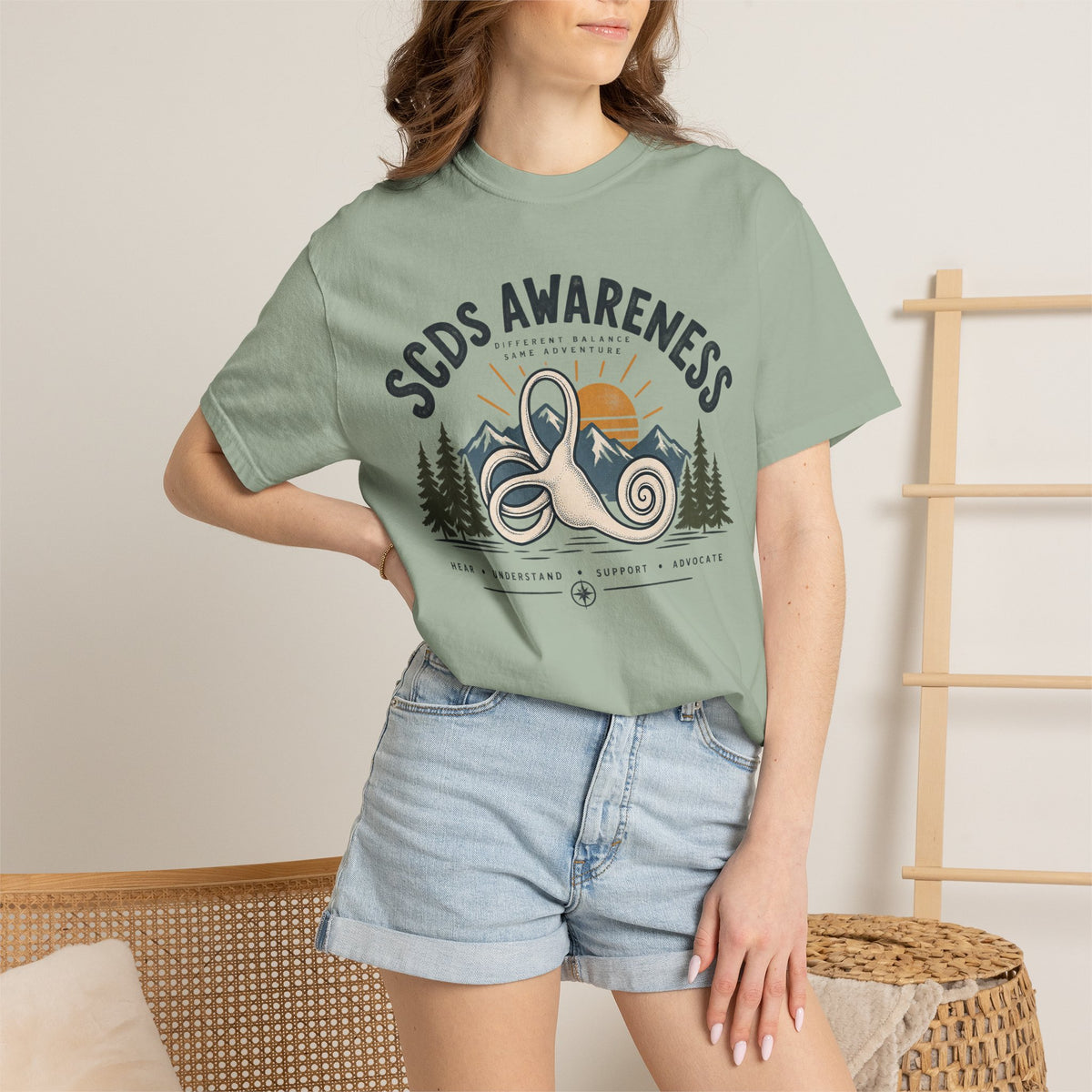 SCDS Awareness “Different Balance, Same Adventure” Comfort Colors Unisex Garment-Dyed T-shirt