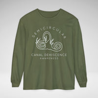 Semicircular Canal Dehiscence Comfort Colors Unisex Garment-dyed Long Sleeve T-Shirt
