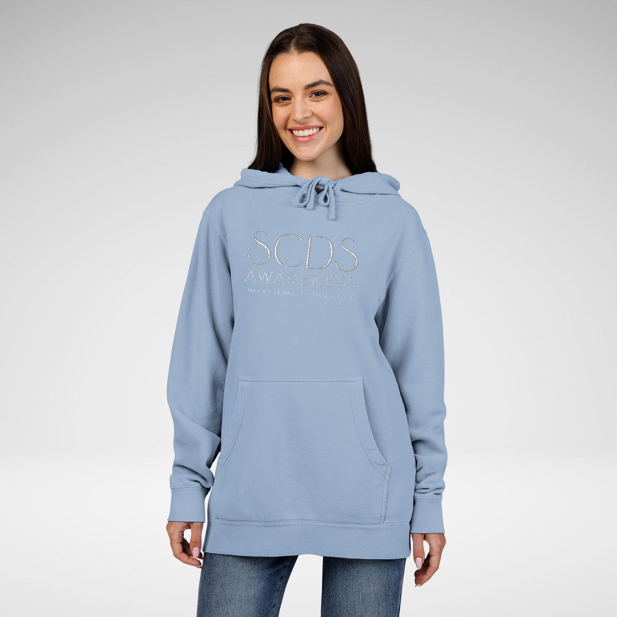 SCDS Awareness Embroidered Pigment-Dyed Hoodie