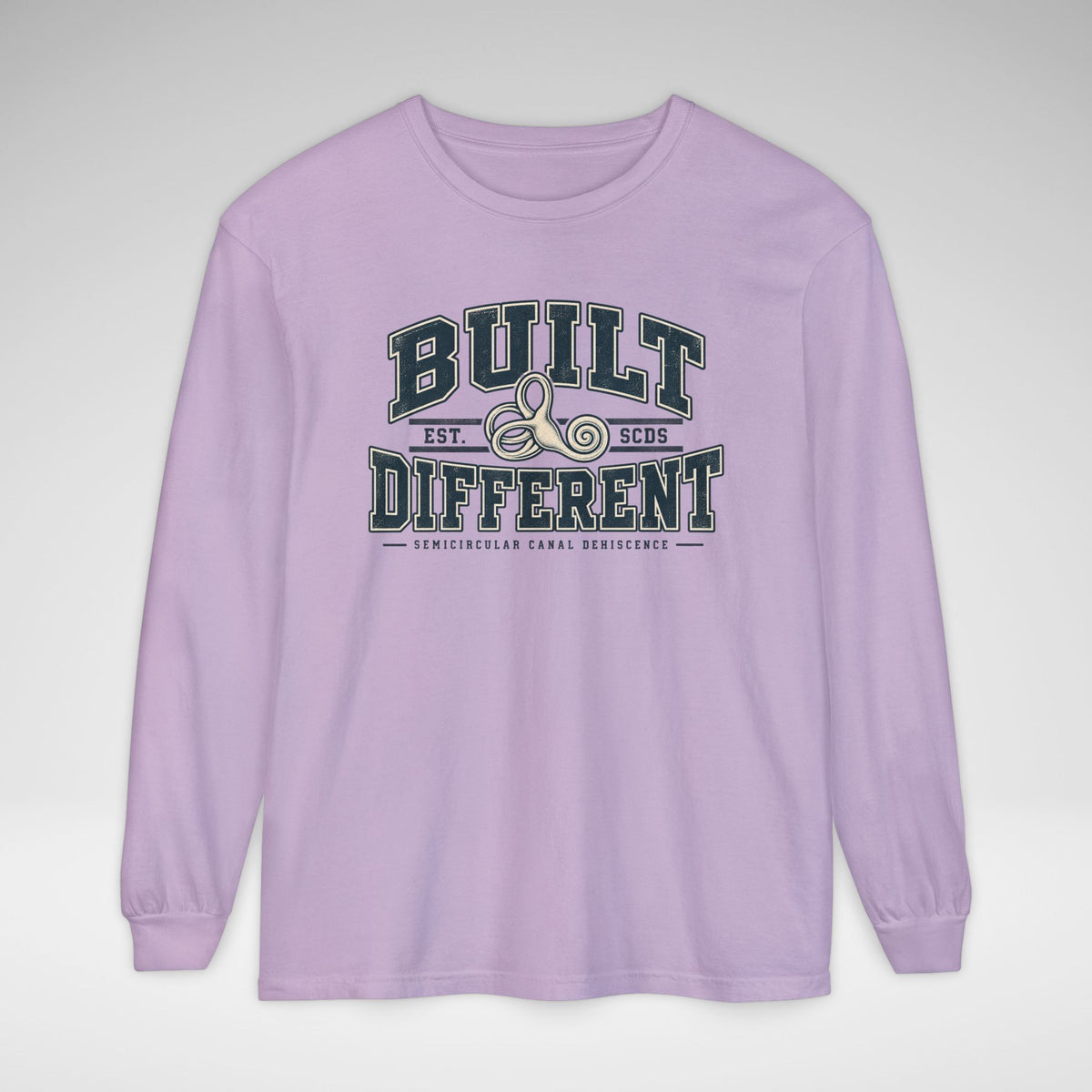Built Different SCDS Awareness Comfort Colors Unisex Garment-dyed Long Sleeve T-Shirt