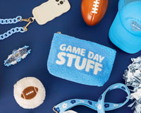 Game Day Stuff Sherpa Pouch – Cozy Zip Bag with Wipeable Lining