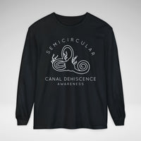 Semicircular Canal Dehiscence Comfort Colors Unisex Garment-dyed Long Sleeve T-Shirt