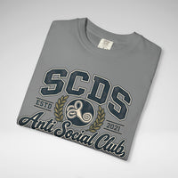 Personalizable SCDS Anti Social ClubComfort Colors Unisex Garment-Dyed T-shirt