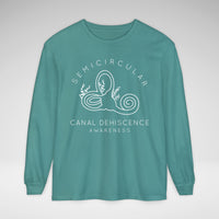 Semicircular Canal Dehiscence Comfort Colors Unisex Garment-dyed Long Sleeve T-Shirt