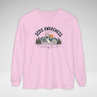 SCDS Awareness “Different Balance, Same Adventure” Comfort Colors Unisex Garment-dyed Long Sleeve T-Shirt