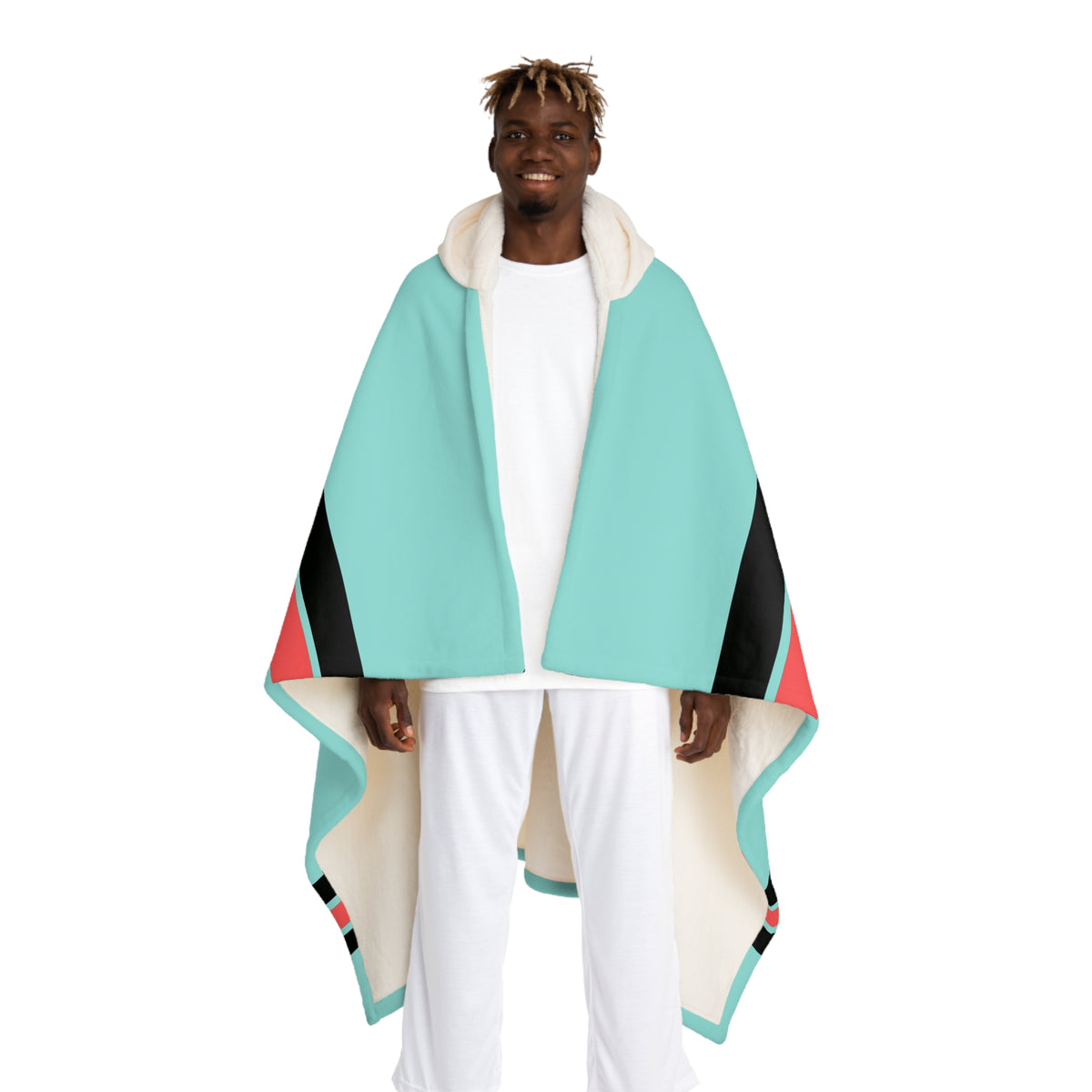 Custom Team Blanket Hooded Sherpa Fleece Blanket – Cozy Oversized Hooded Throw