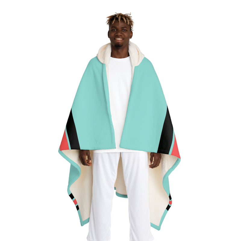 Custom Team Blanket Hooded Sherpa Fleece Blanket – Cozy Oversized Hooded Throw