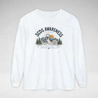 SCDS Awareness “Different Balance, Same Adventure” Comfort Colors Unisex Garment-dyed Long Sleeve T-Shirt