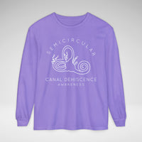 Semicircular Canal Dehiscence Comfort Colors Unisex Garment-dyed Long Sleeve T-Shirt