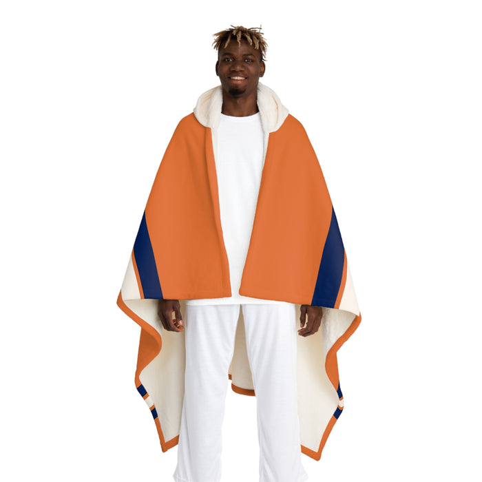 Custom Team Blanket Hooded Sherpa Fleece Blanket – Cozy Oversized Hooded Throw