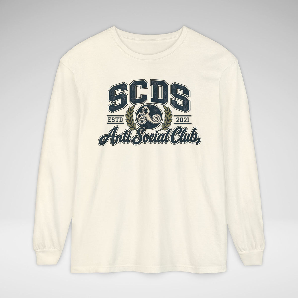 SCDS Anti Social Club Comfort Colors Unisex Garment-dyed Long Sleeve T-Shirt