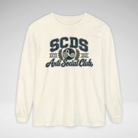 SCDS Anti Social Club Comfort Colors Unisex Garment-dyed Long Sleeve T-Shirt