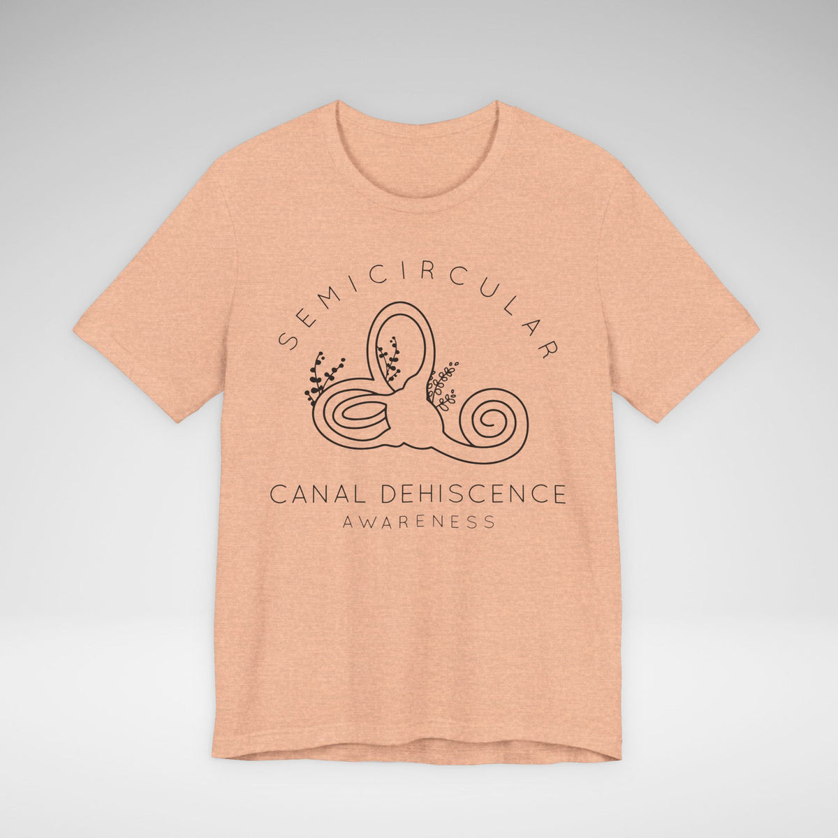 Semicircular Canal Dehiscence Awareness Awareness Bella Canvas Unisex Jersey Short Sleeve Tee