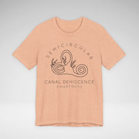 Semicircular Canal Dehiscence Awareness Awareness Bella Canvas Unisex Jersey Short Sleeve Tee