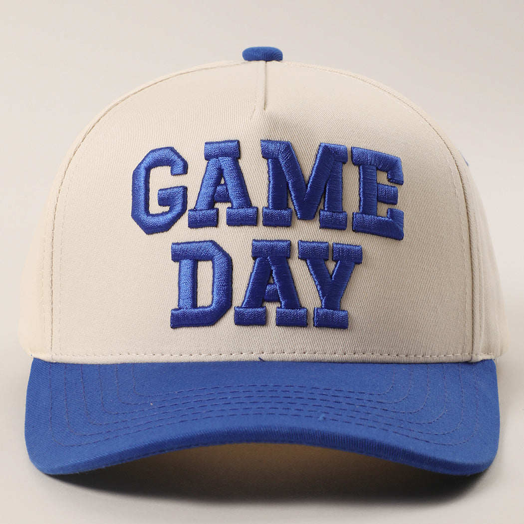 Game Day 3D Letter Embroidered Two-Tone Trucker Hat