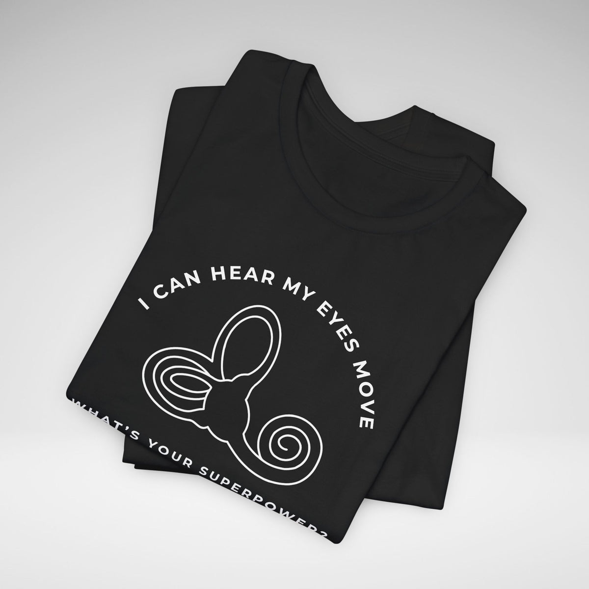 I Can Hear My Eyes Move SCDS Awareness Bella Canvas Unisex Jersey Short Sleeve Tee