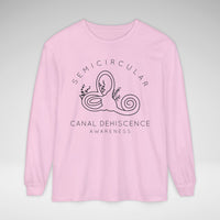 Semicircular Canal Dehiscence Comfort Colors Unisex Garment-dyed Long Sleeve T-Shirt
