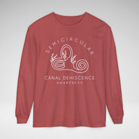 Semicircular Canal Dehiscence Comfort Colors Unisex Garment-dyed Long Sleeve T-Shirt
