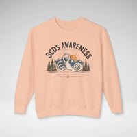 SCDS Awareness “Different Balance, Same Adventure” Comfort Colors® Crewneck Sweatshirt