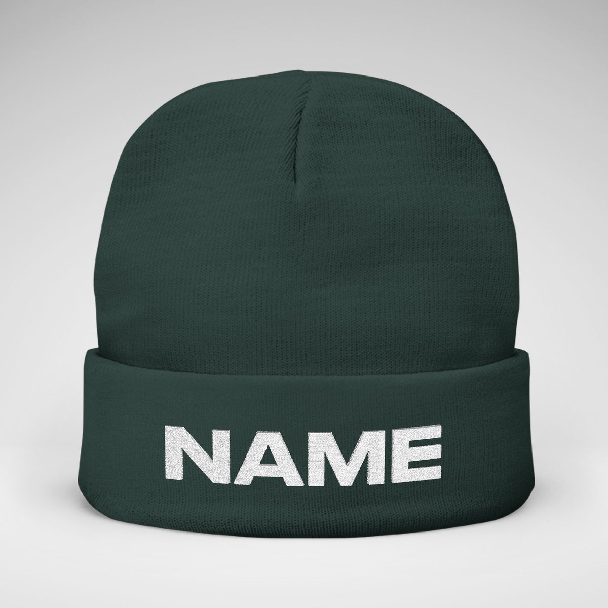 Team Knit Beanie – Custom Text Winter Hat