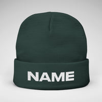 Team Knit Beanie – Custom Text Winter Hat