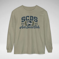 SCDS Anti Social Club Comfort Colors Unisex Garment-dyed Long Sleeve T-Shirt