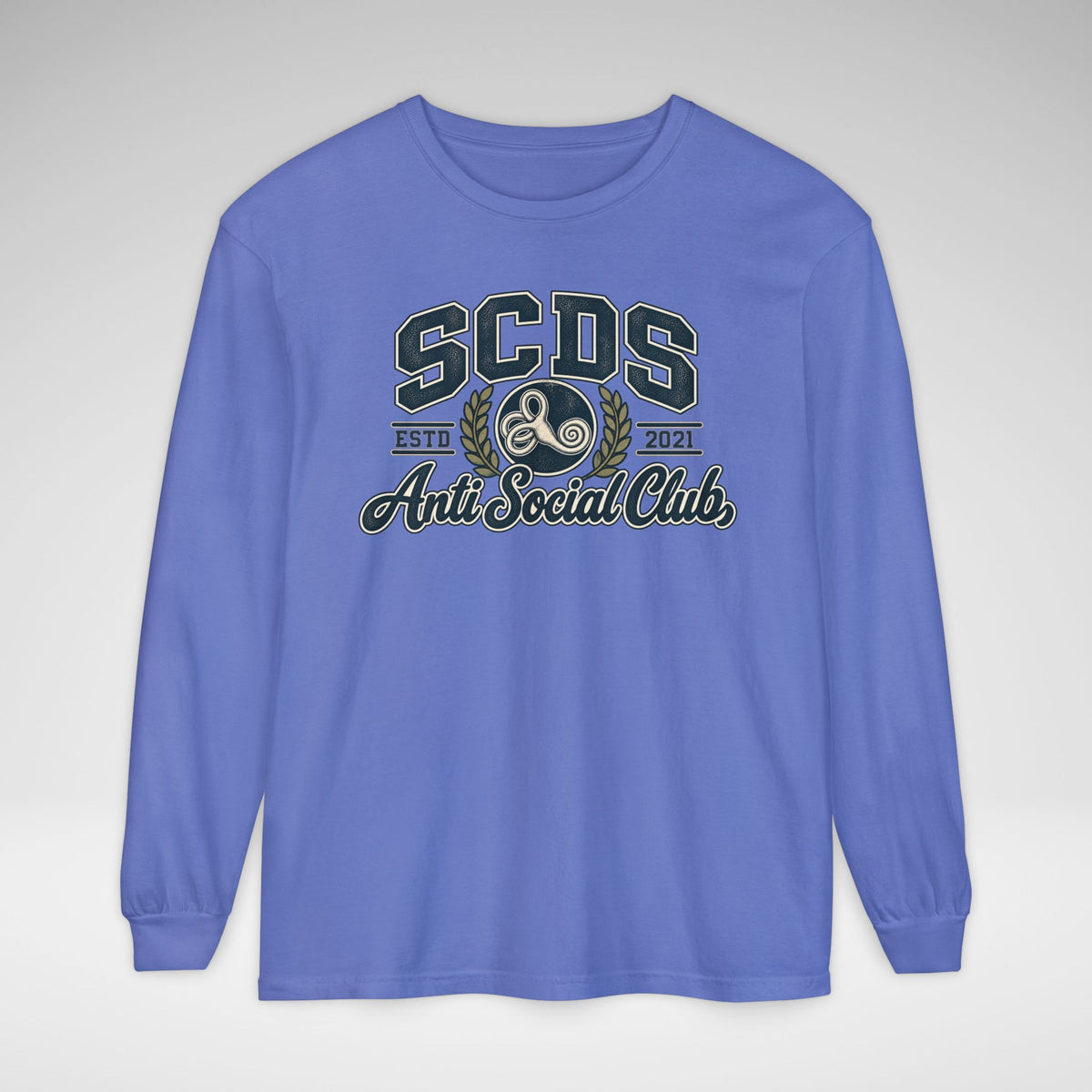 SCDS Anti Social Club Comfort Colors Unisex Garment-dyed Long Sleeve T-Shirt