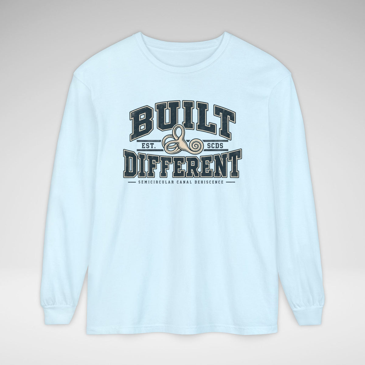 Built Different SCDS Awareness Comfort Colors Unisex Garment-dyed Long Sleeve T-Shirt