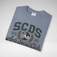 Personalizable SCDS Anti Social ClubComfort Colors Unisex Garment-Dyed T-shirt