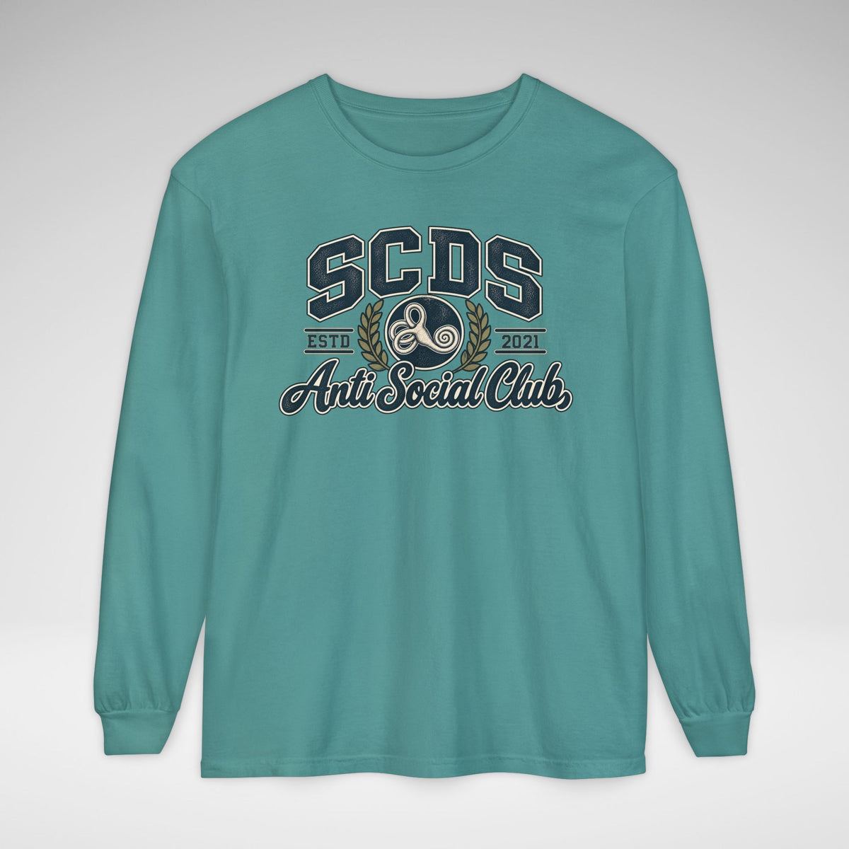 SCDS Anti Social Club Comfort Colors Unisex Garment-dyed Long Sleeve T-Shirt