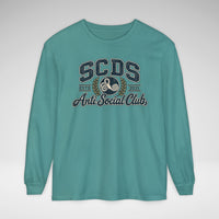 SCDS Anti Social Club Comfort Colors Unisex Garment-dyed Long Sleeve T-Shirt