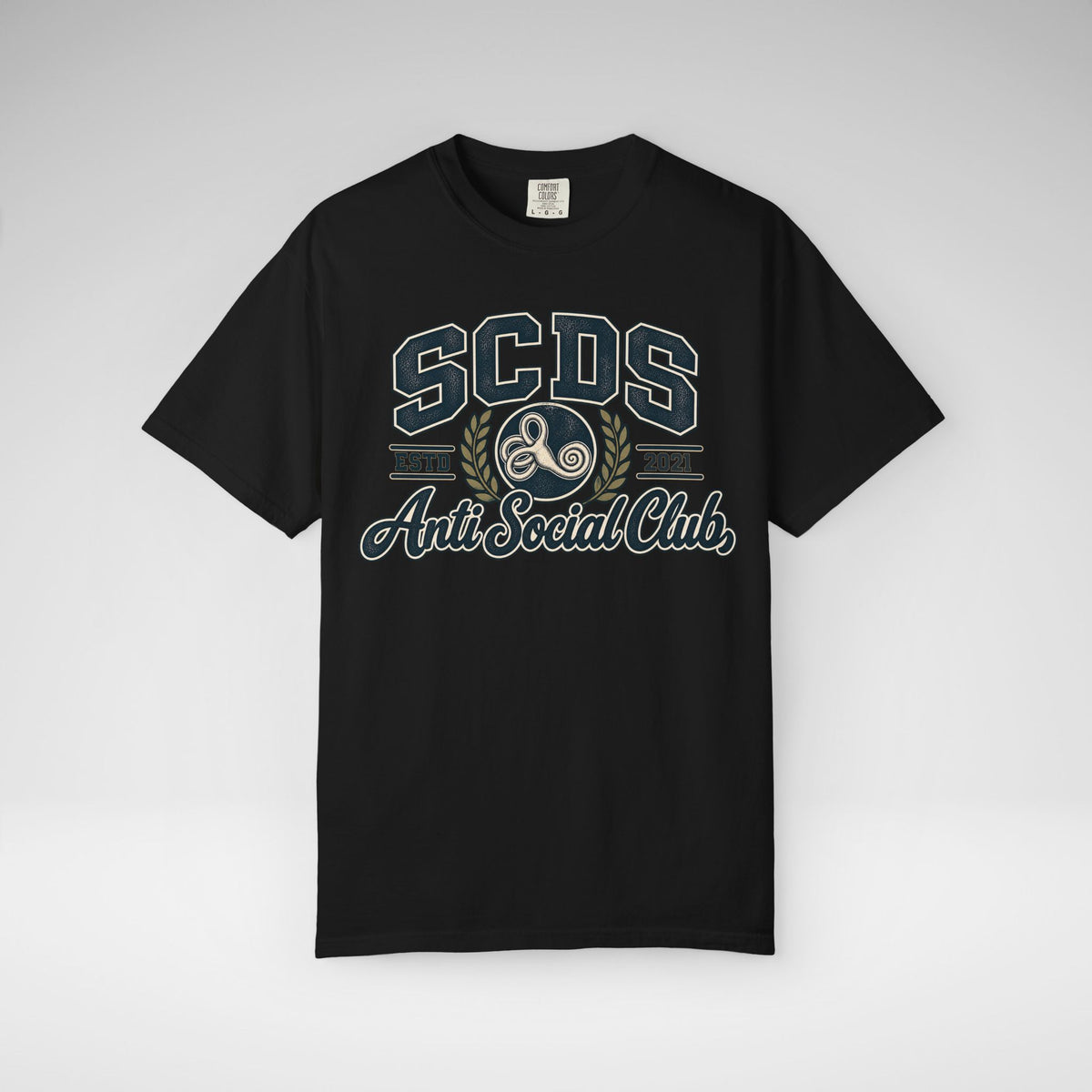 Personalizable SCDS Anti Social ClubComfort Colors Unisex Garment-Dyed T-shirt