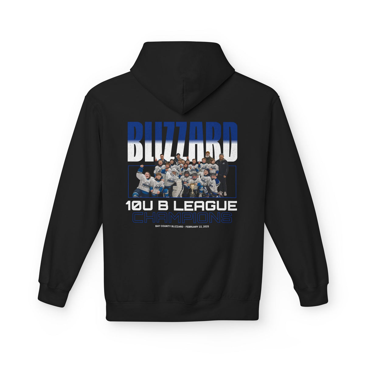 Blizzard 10U B League Champions Hoodie | Unisex Midweight Fleece