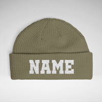 Custom Team Beanie Personalized Sports Beanie Custom Name Number Hat Team Spirit Winter Hat
