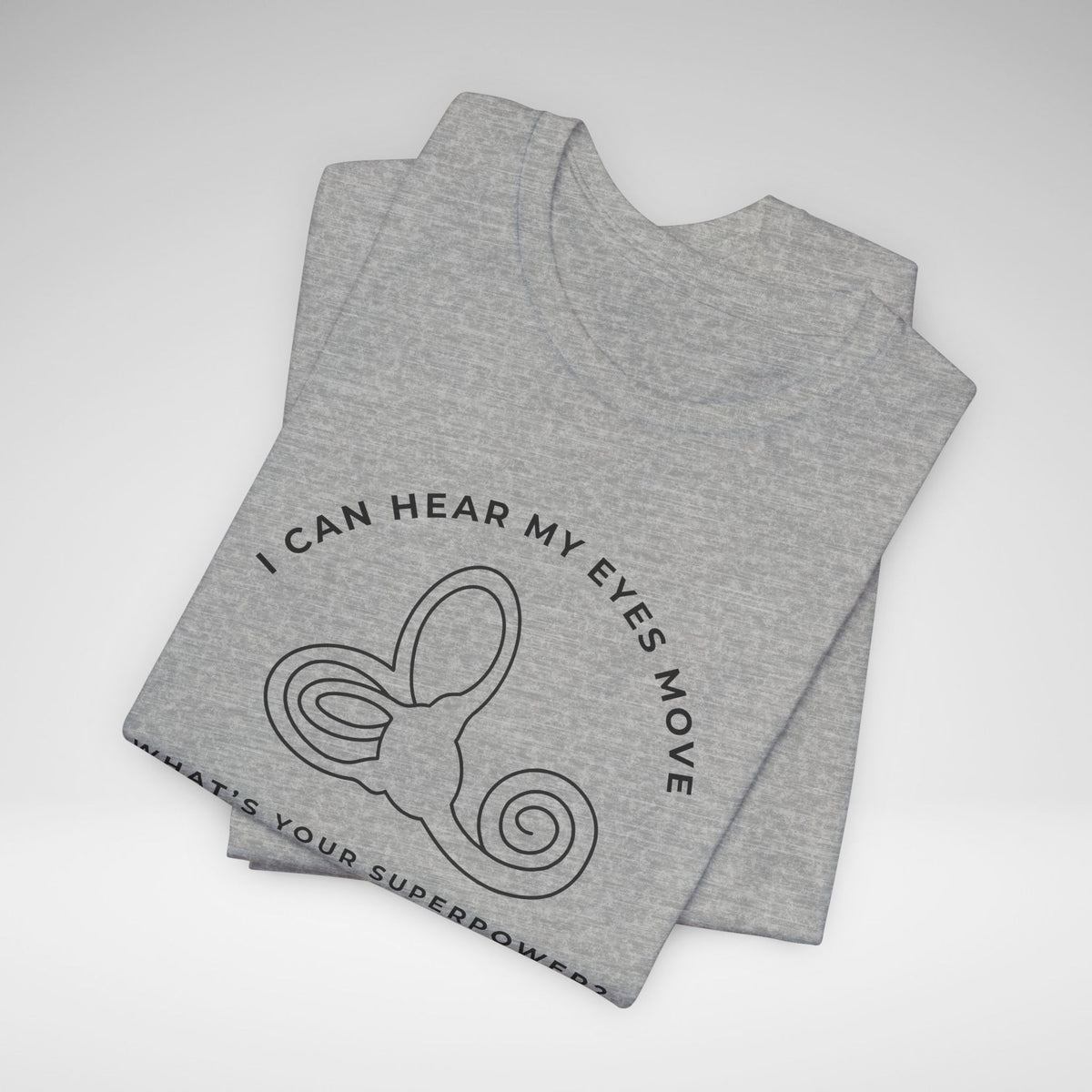 I Can Hear My Eyes Move SCDS Awareness Bella Canvas Unisex Jersey Short Sleeve Tee