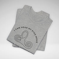 I Can Hear My Eyes Move SCDS Awareness Bella Canvas Unisex Jersey Short Sleeve Tee