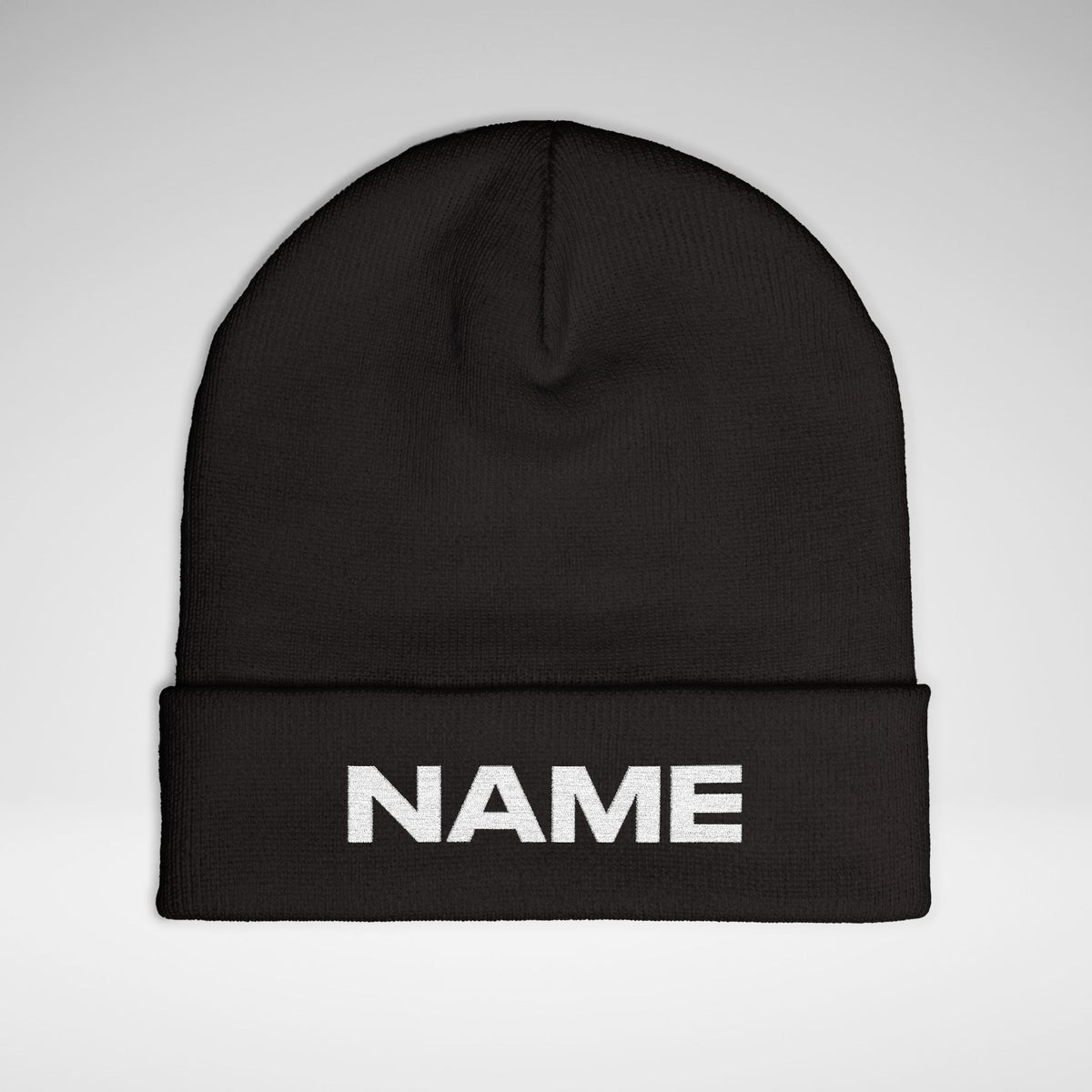 Team Knit Beanie – Custom Text Winter Hat