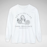 Semicircular Canal Dehiscence Comfort Colors Unisex Garment-dyed Long Sleeve T-Shirt